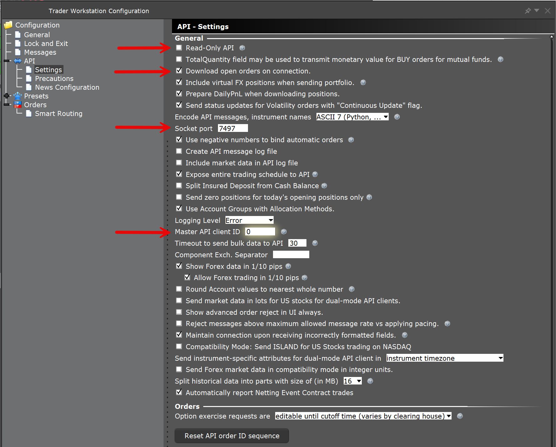 API Settings