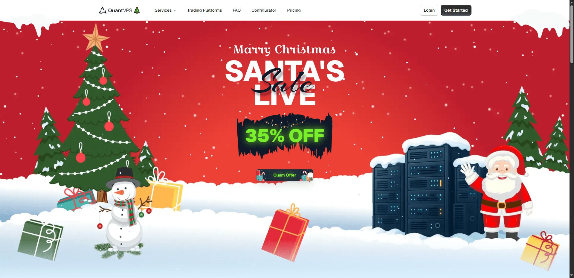QuantVPS Santa Sale