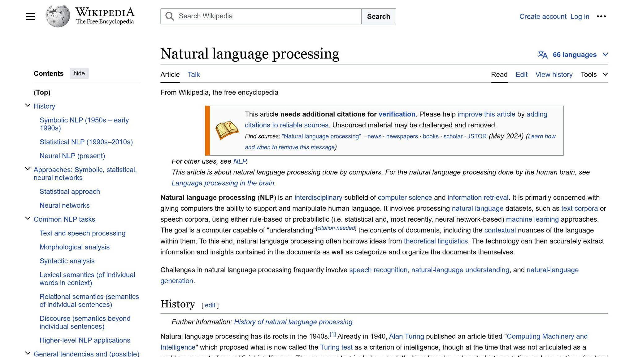 Natural Language Processing