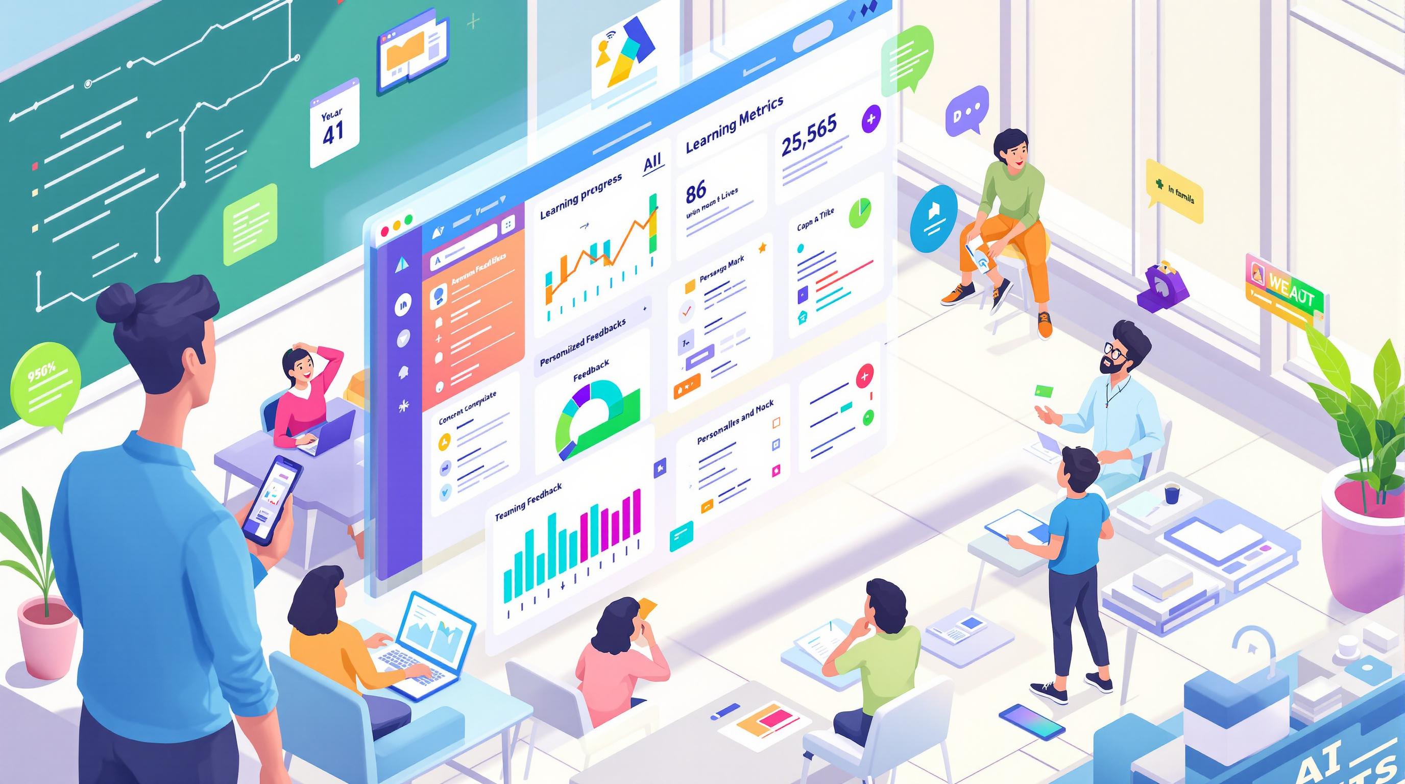 How AI Dashboards Track Learning Progress