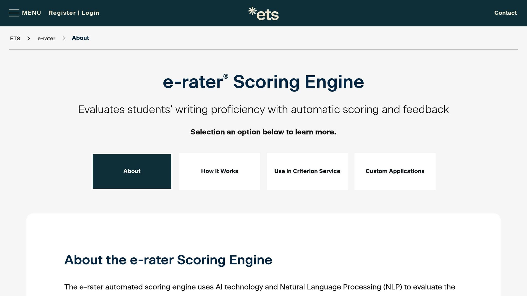 ETS e-Rater