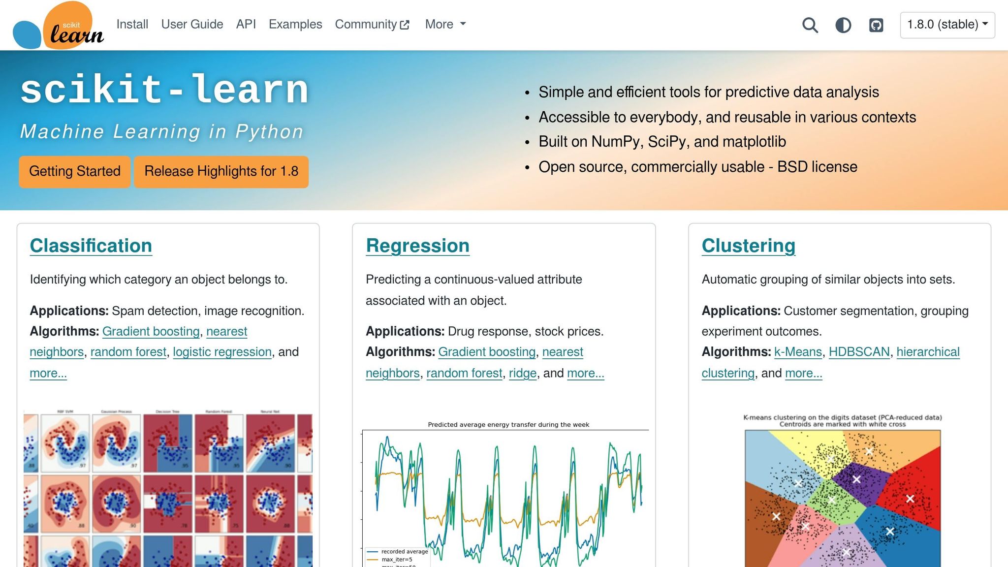 Scikit-Learn logo and pipeline diagram for automated preprocessing