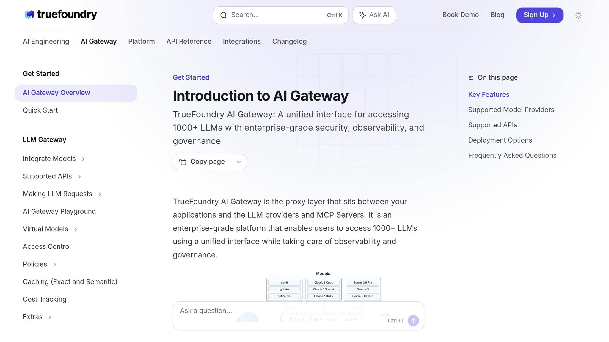 TrueFoundry AI Gateway YAML policy file with sliding window token bucket configuration
