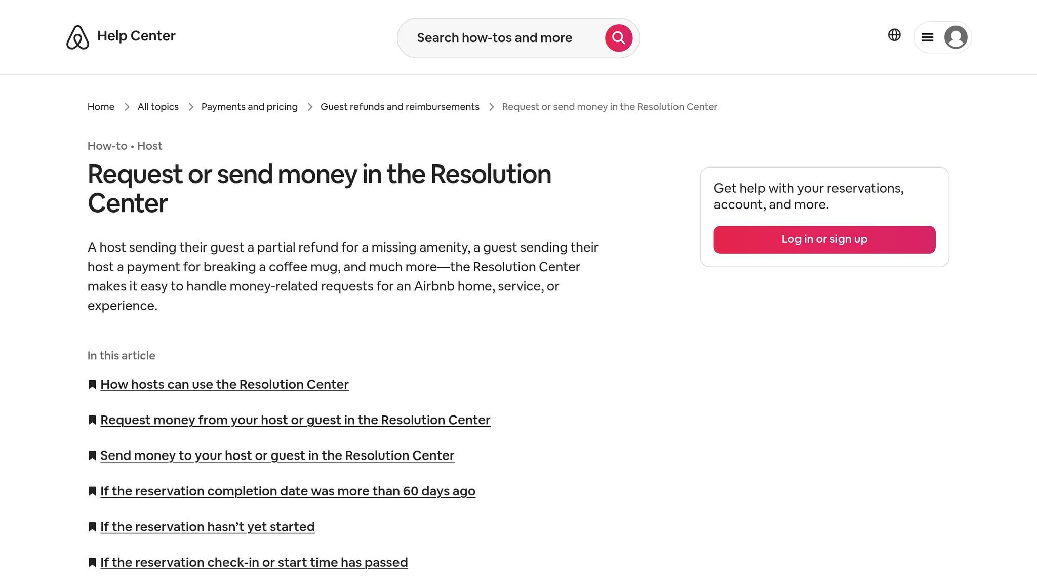 Resolution Center