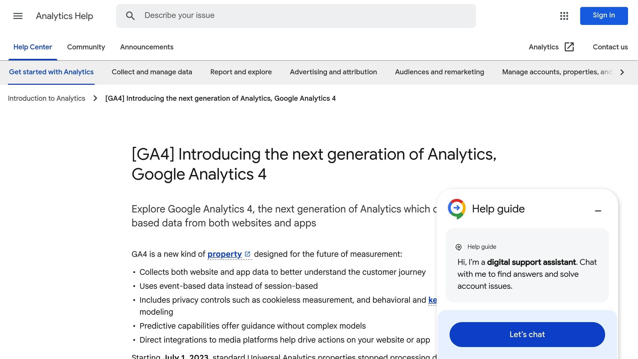 Google Analytics 4