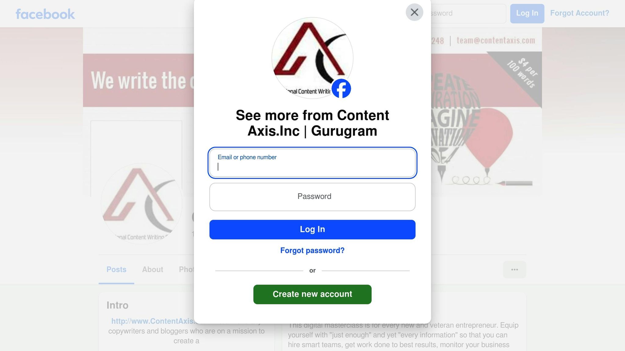 Content Axis