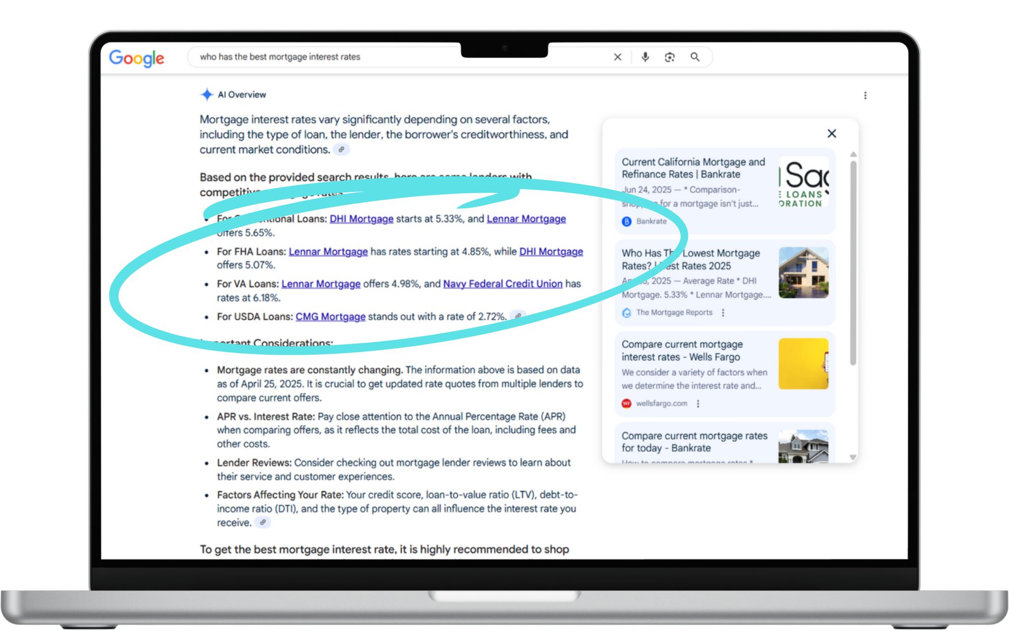 These aren’t the lenders we typically see at the top of the search results.