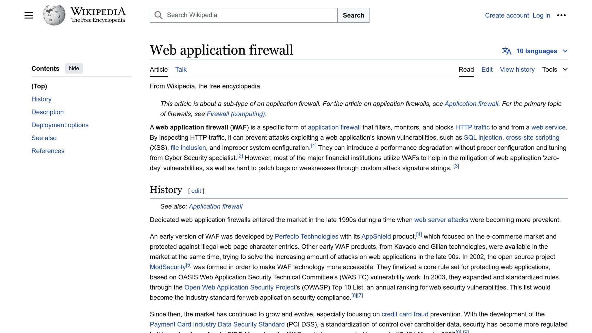 Web Application Firewall