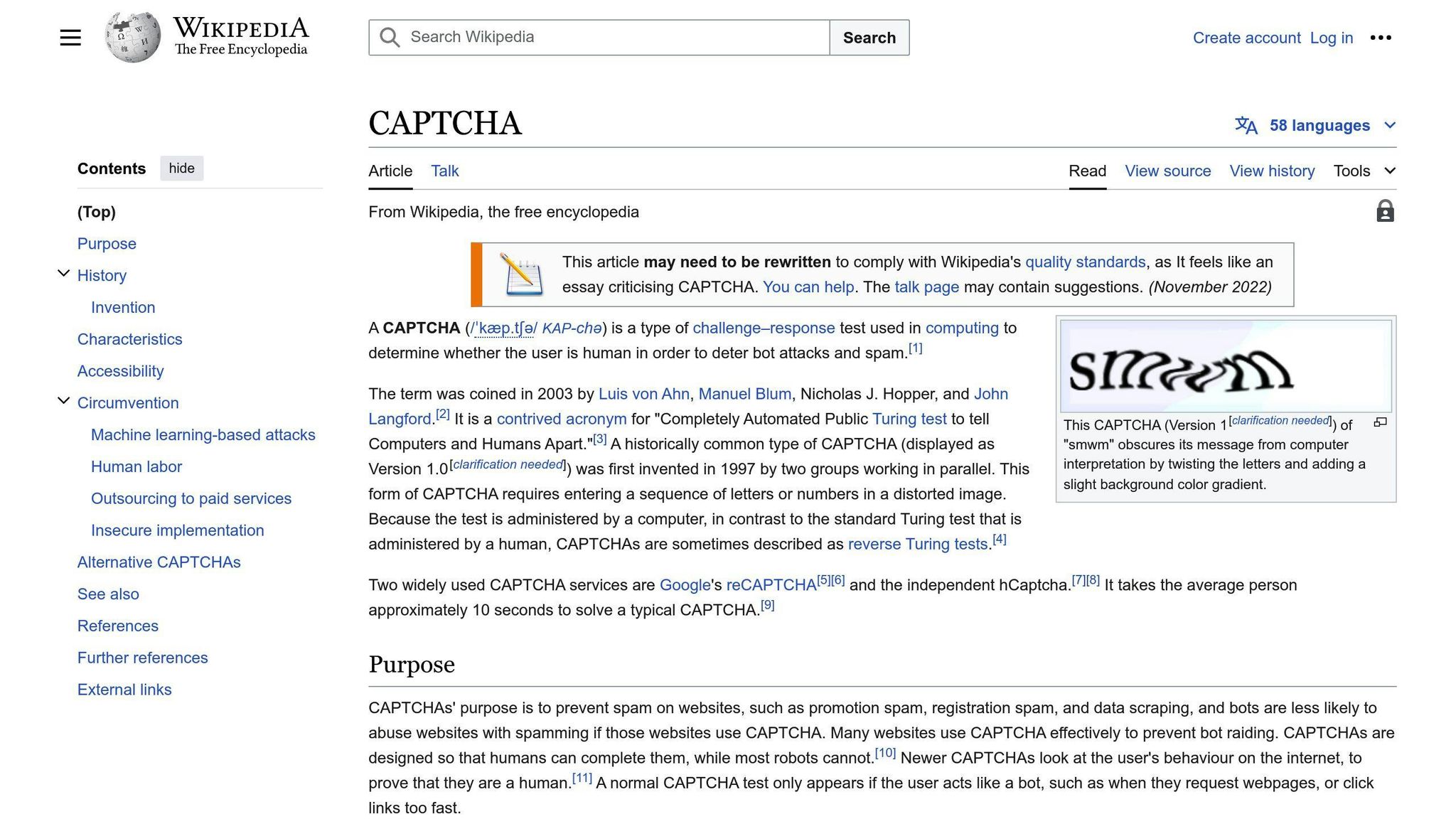 CAPTCHA