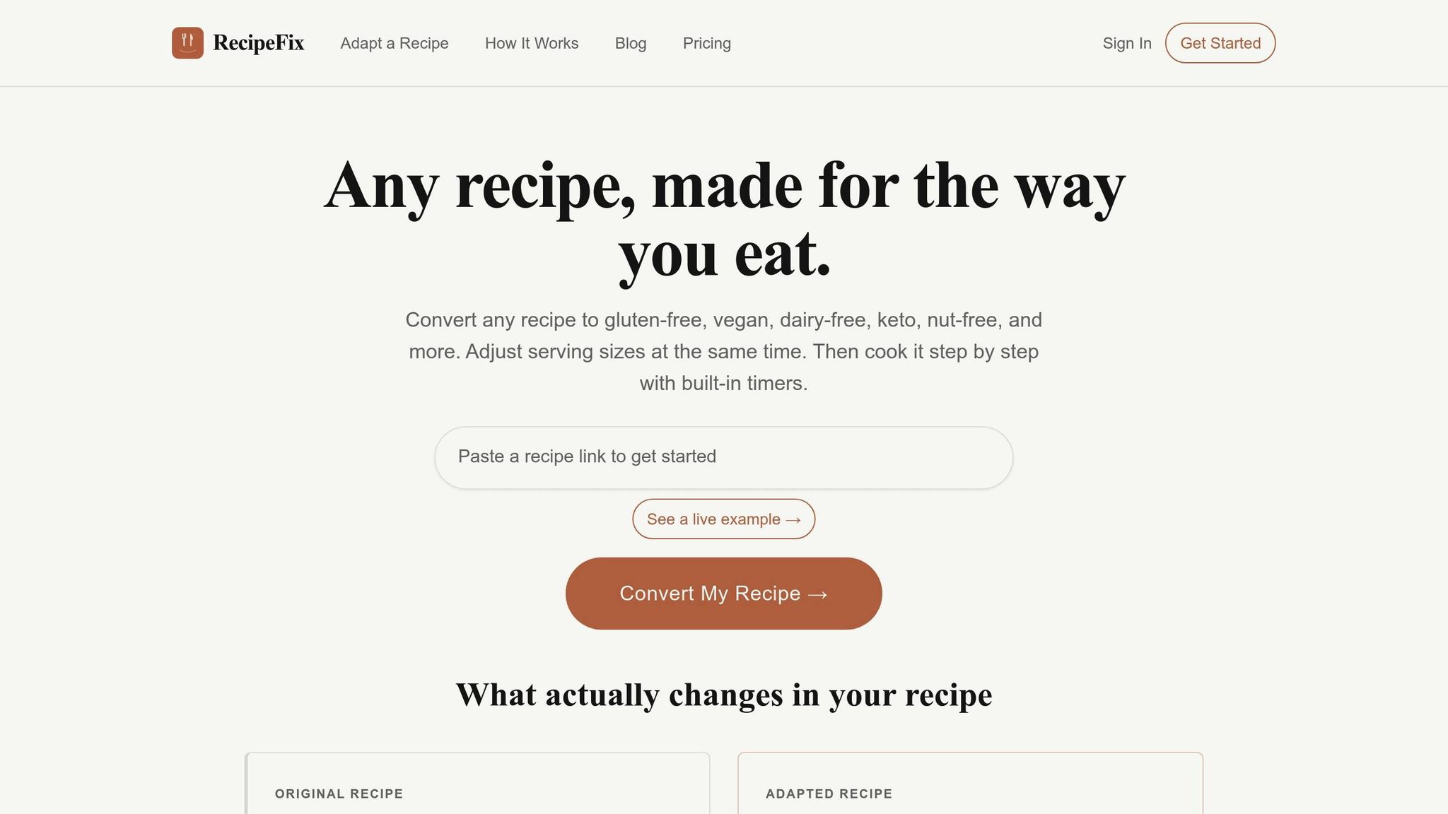RecipeFix