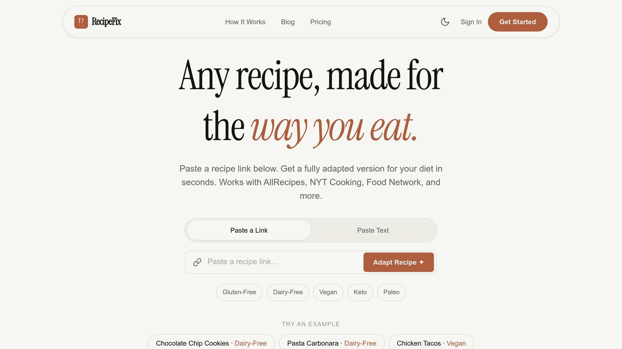 RecipeFix