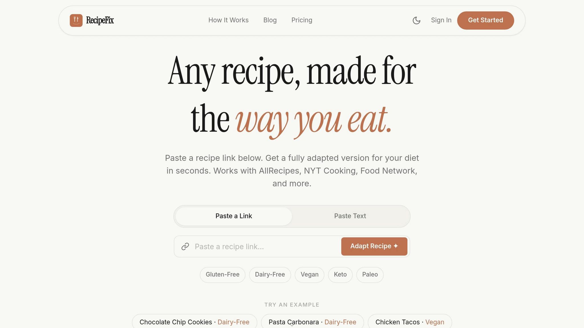 RecipeFix