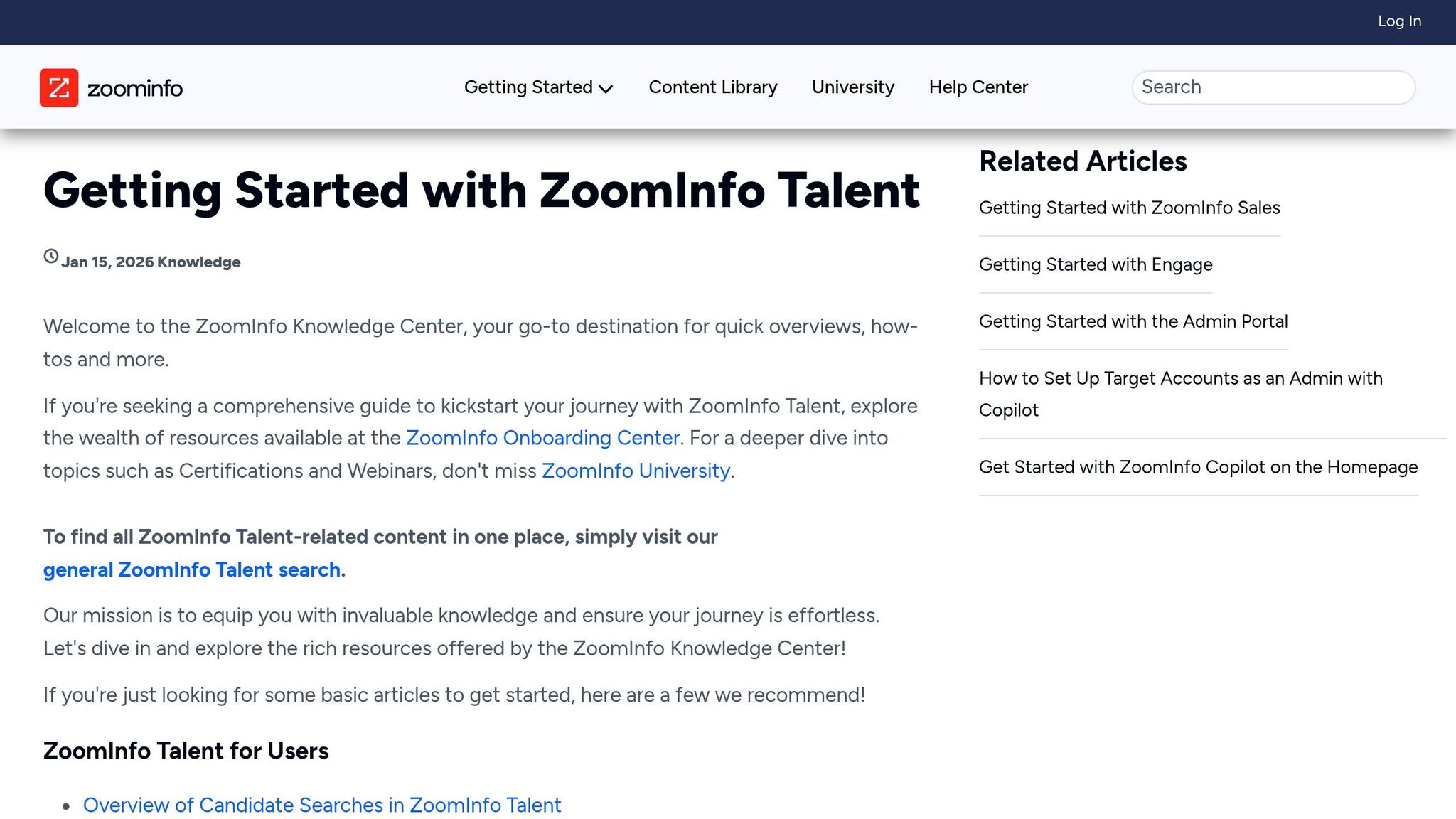 ZoomInfo TalentOS