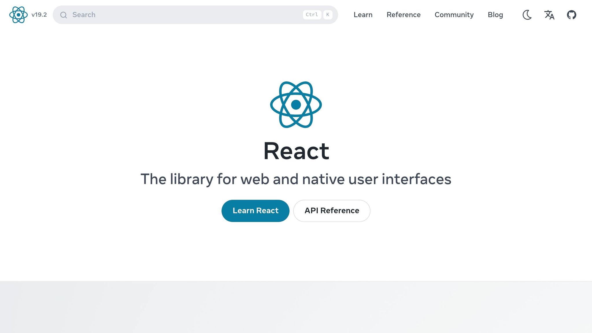 React