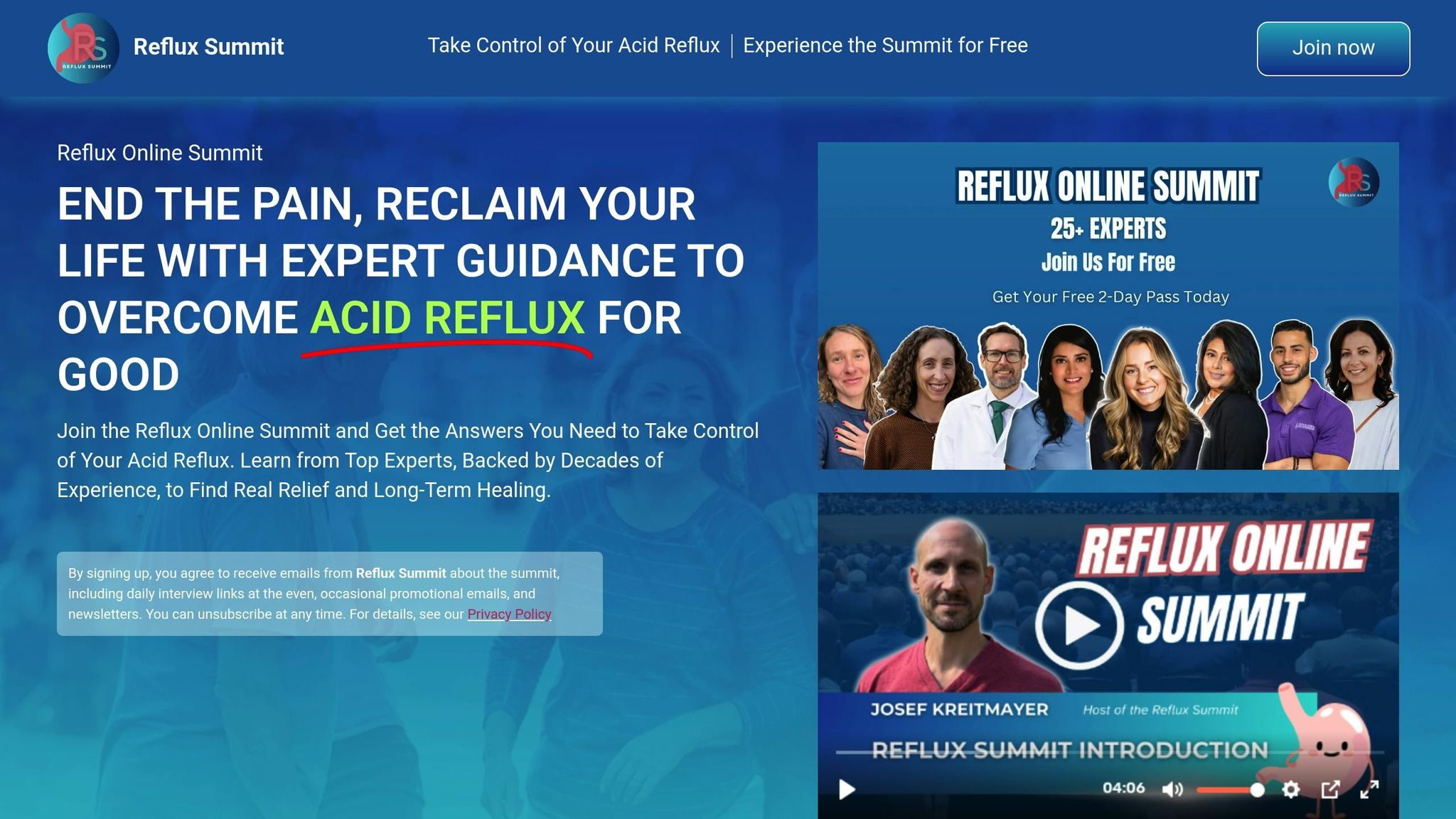 Reflux Online Summit