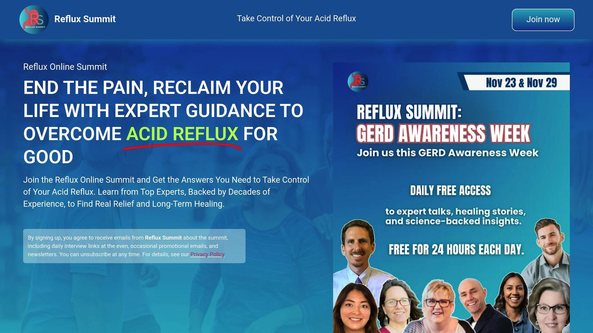 Reflux Online Summit