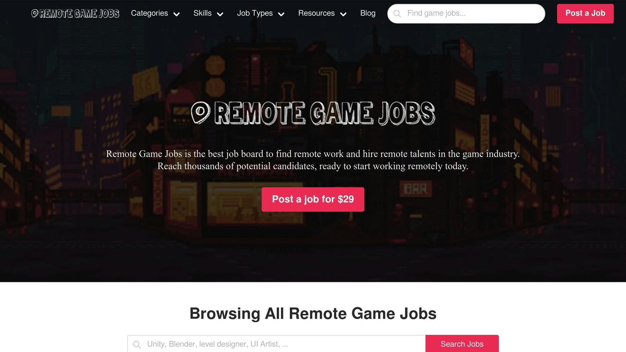 Remote Game Jobs