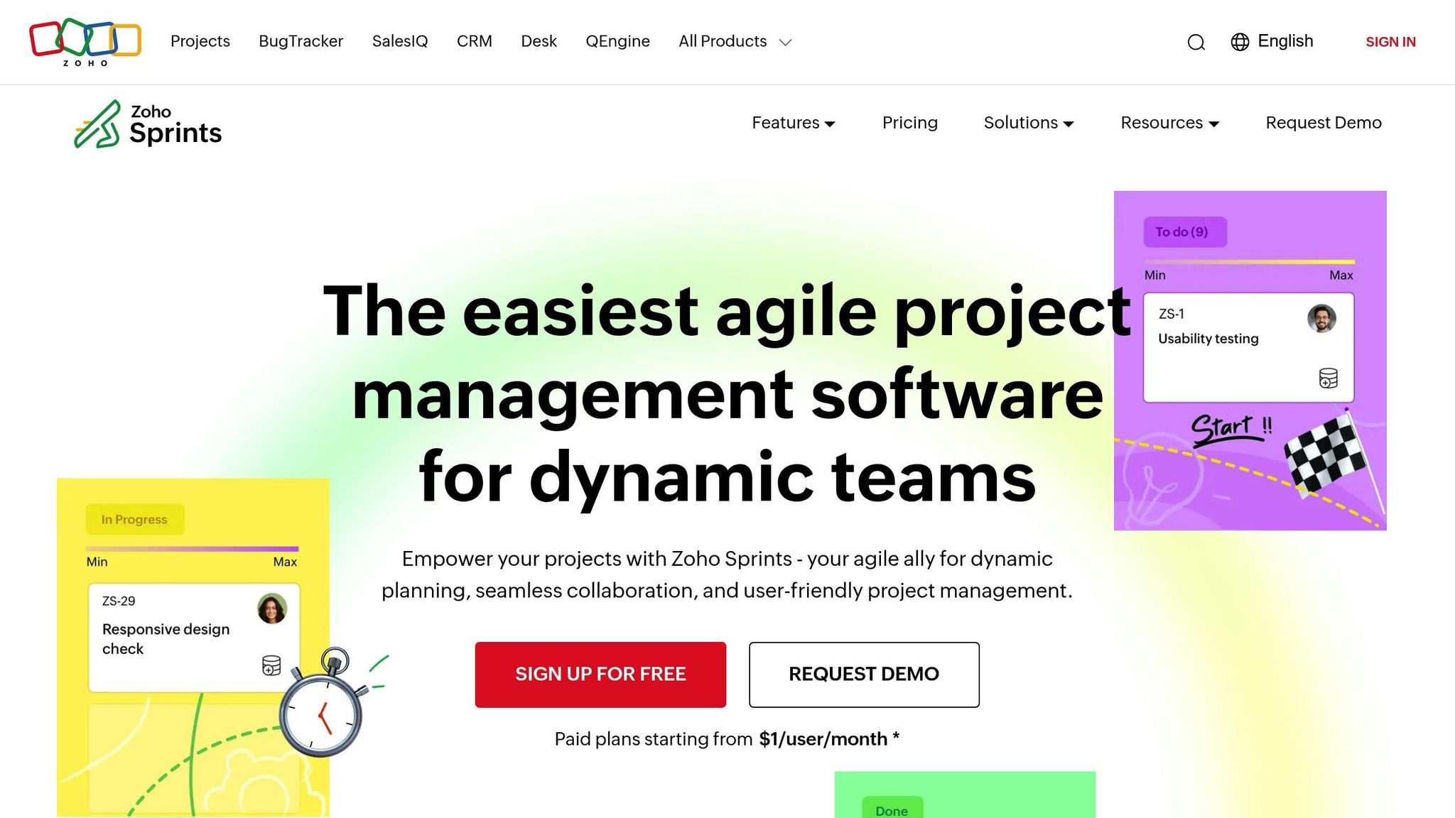 Zoho Sprints