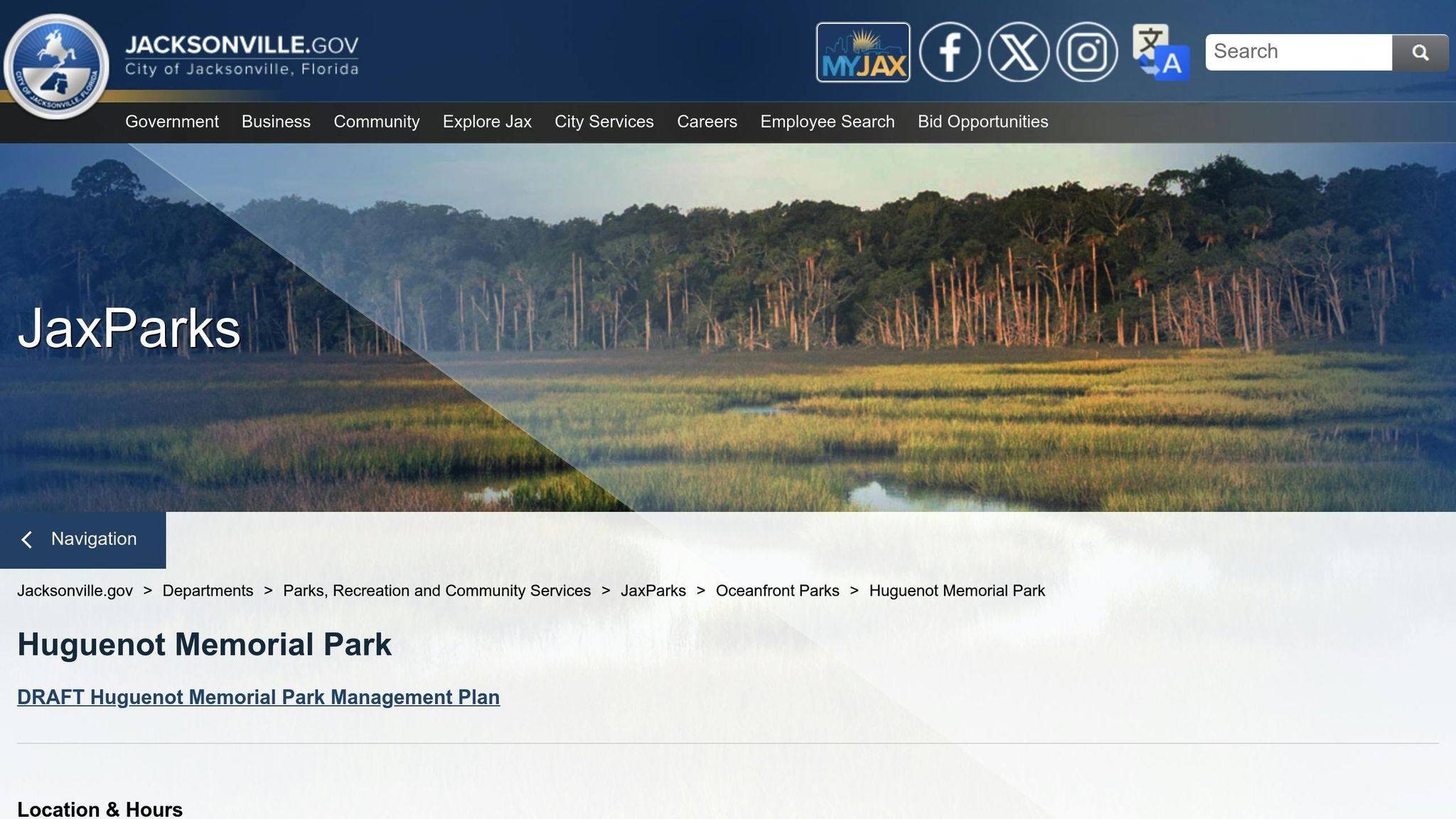 Huguenot Memorial Park