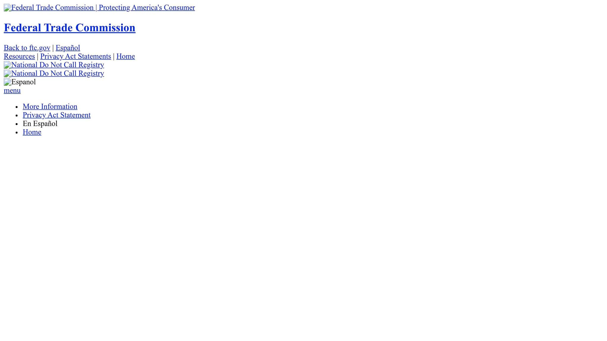 National Do Not Call Registry