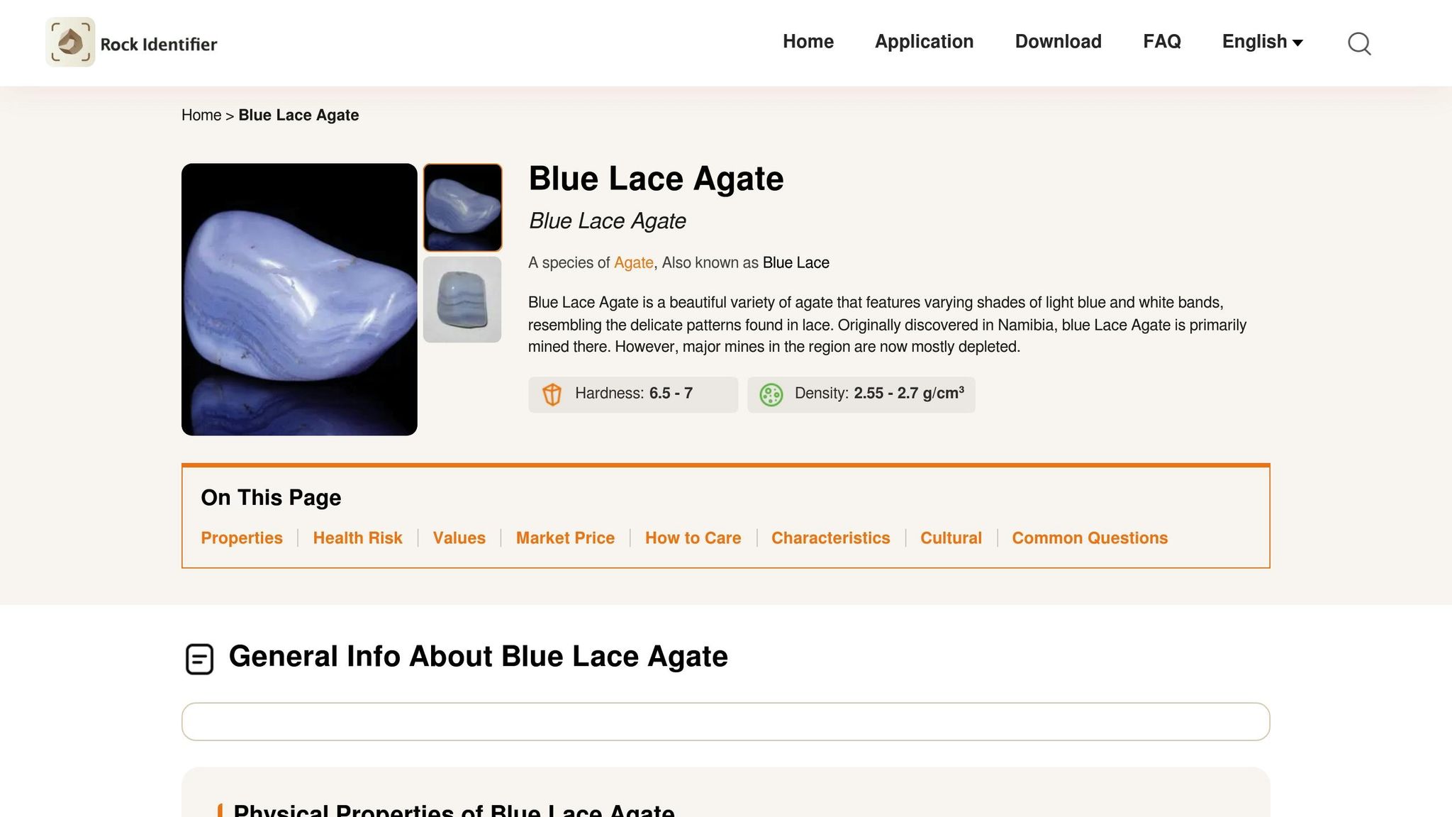 Blue Lace Agate