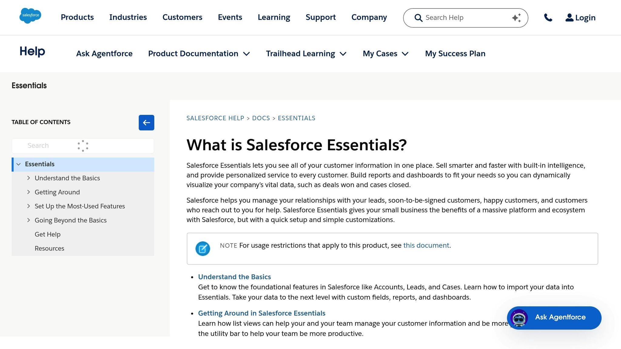 Salesforce Essentials