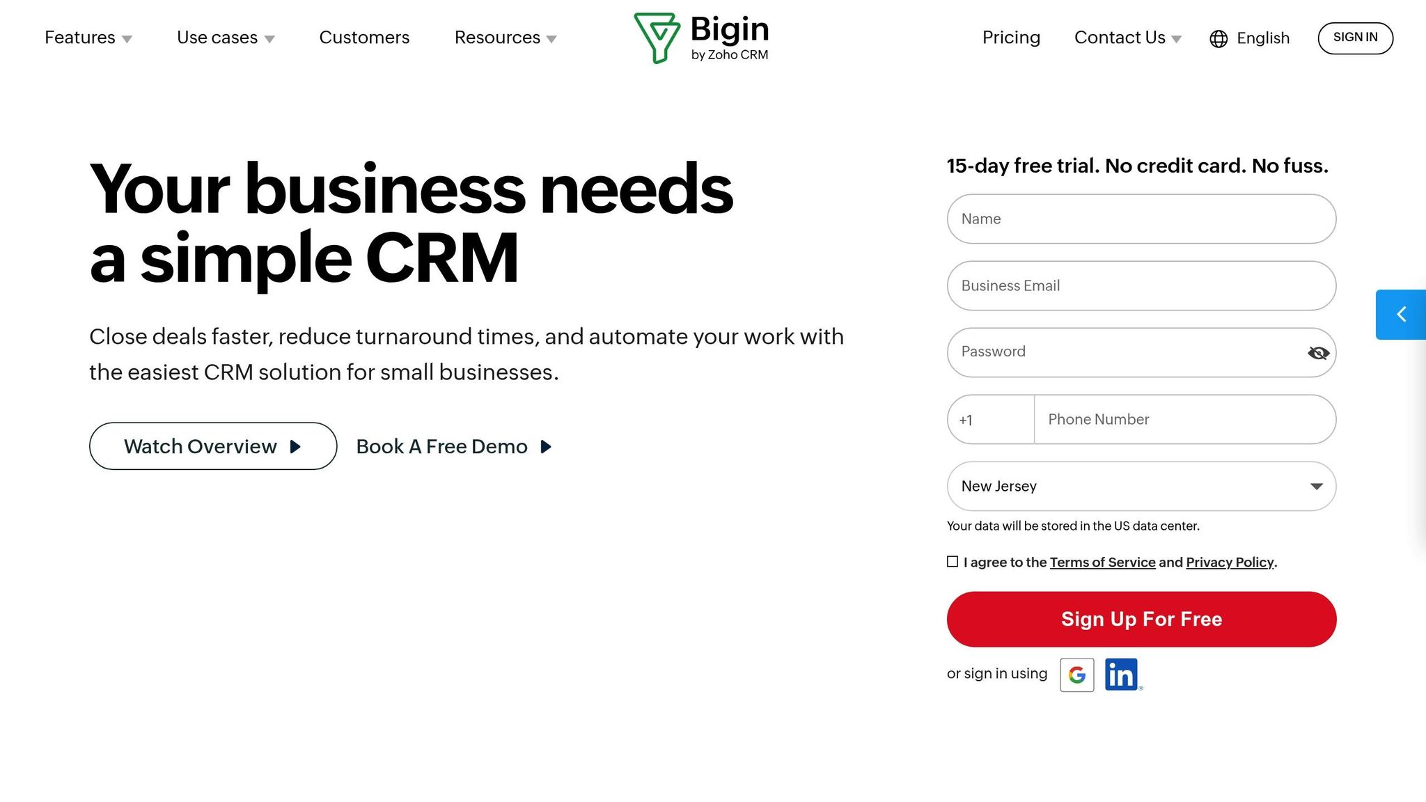 Bigin by Zoho CRM
