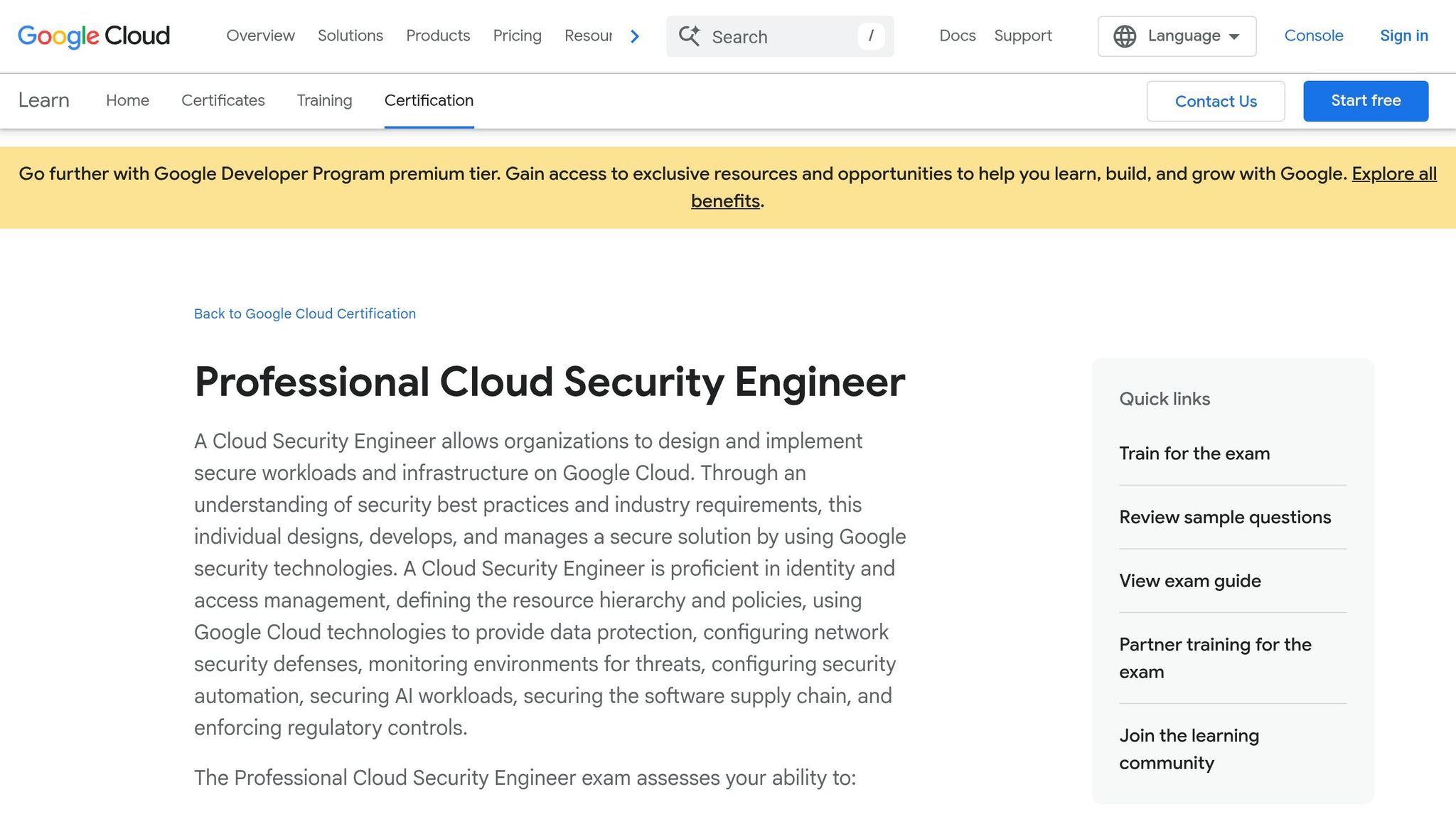 Google Professional Cloud Security Engineer
