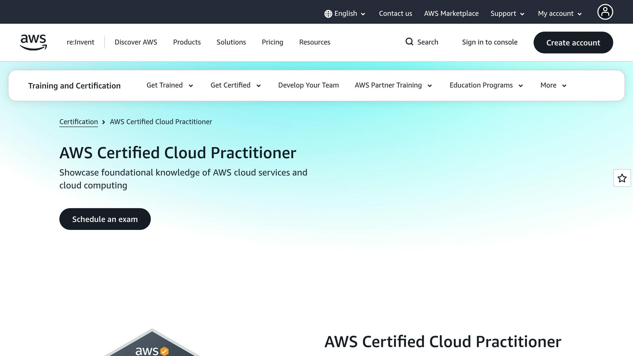 AWS Certified Cloud Practitioner