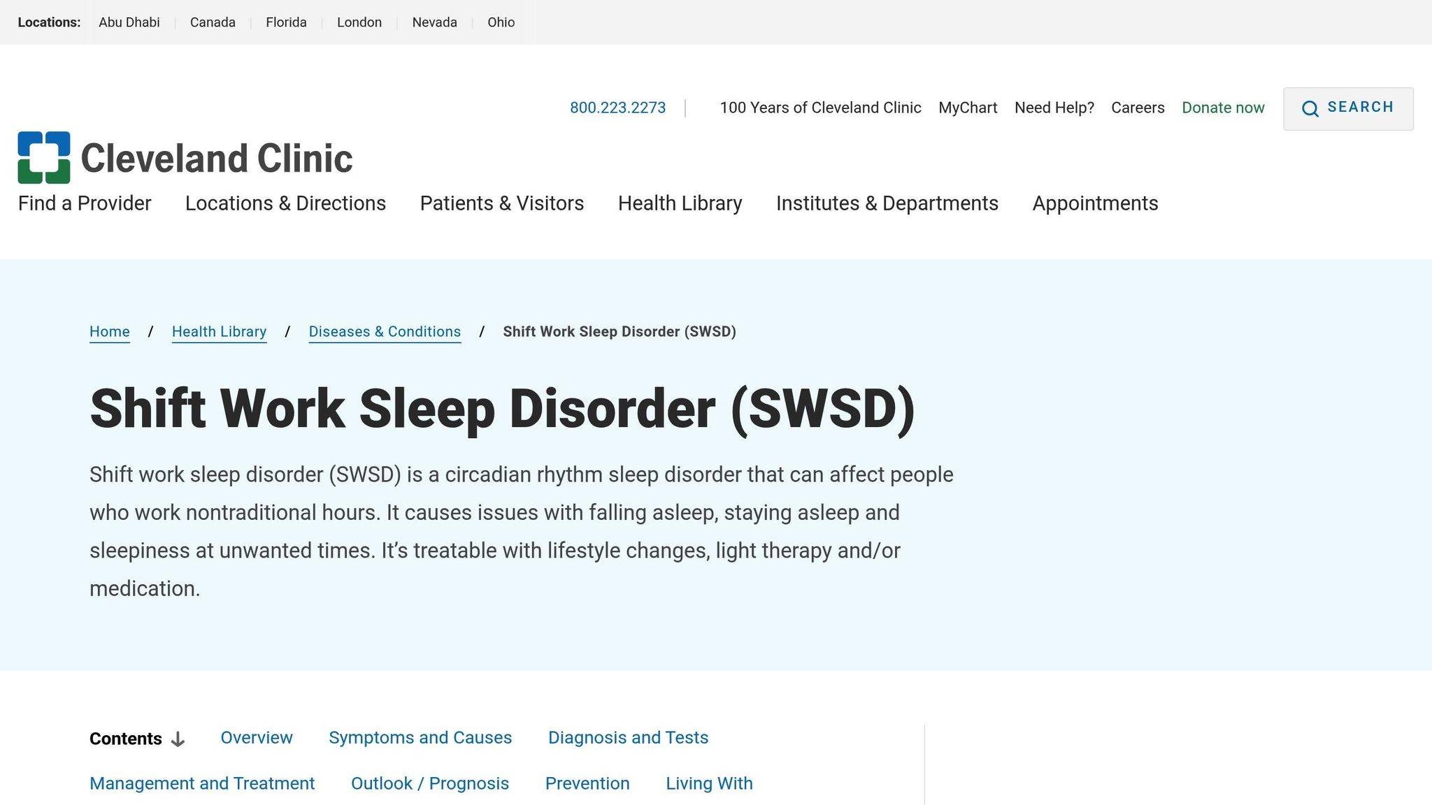 Shift Work Sleep Disorder