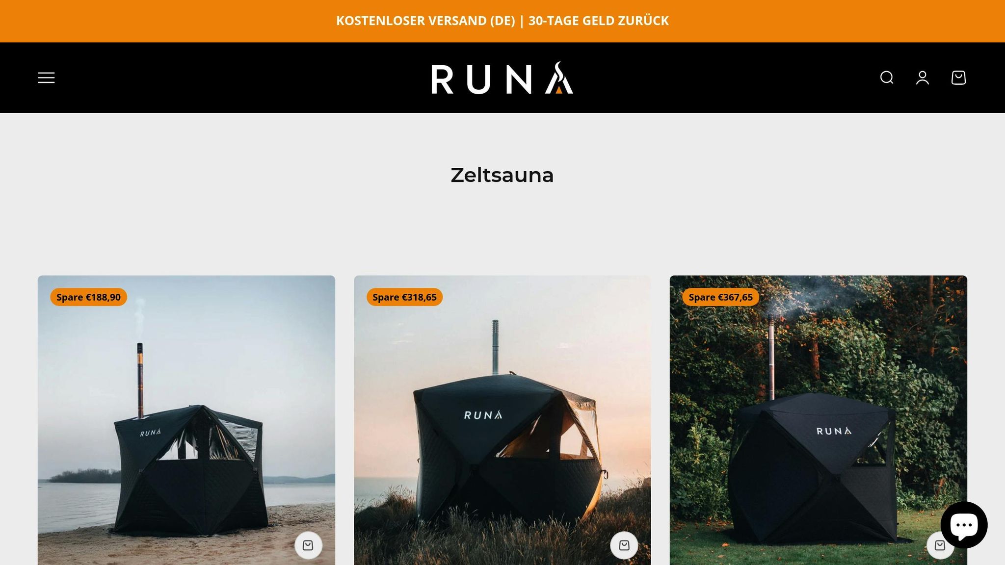 RUNA Zeltsauna