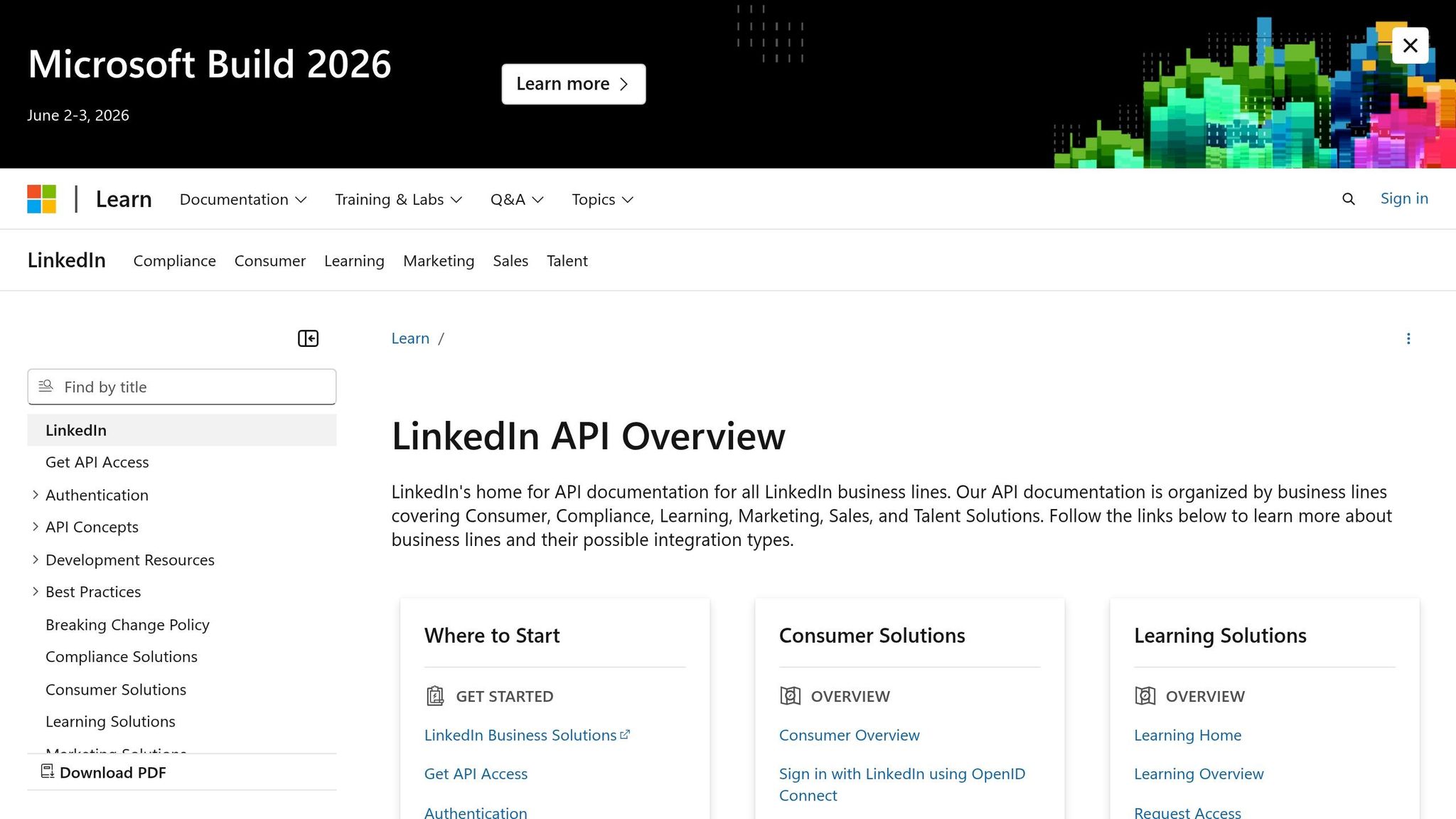 LinkedIn API