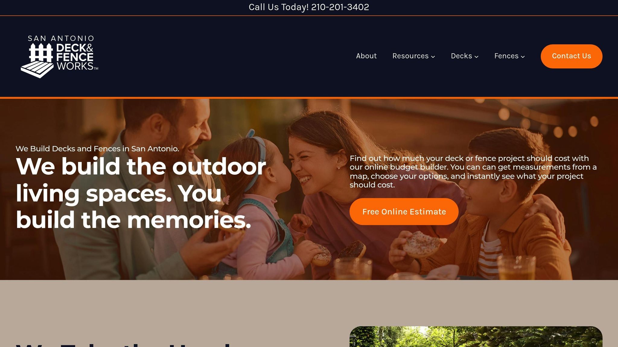 San Antonio Deck and Fence Works Budget Calculator