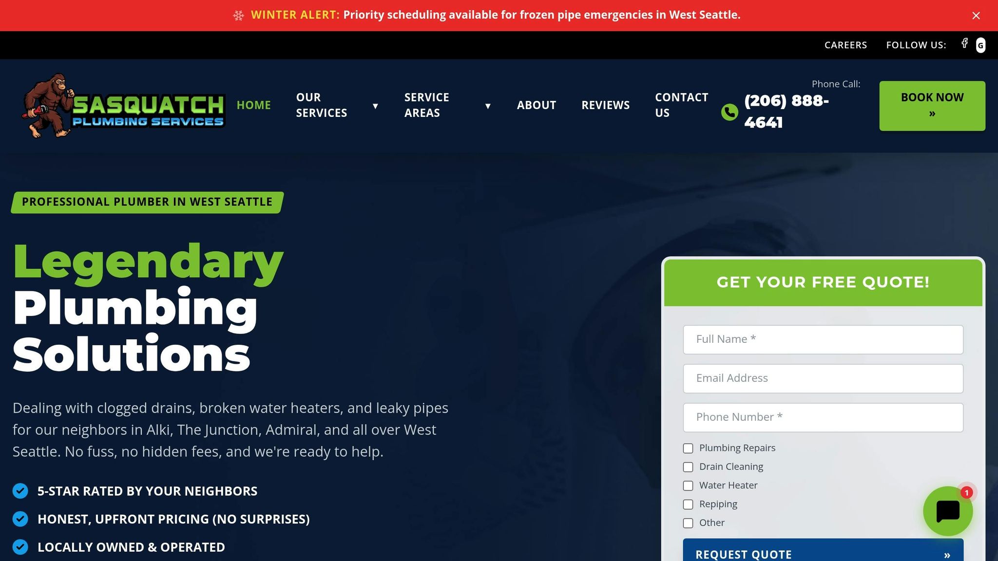 Sasquatch Plumbing Services Seattle