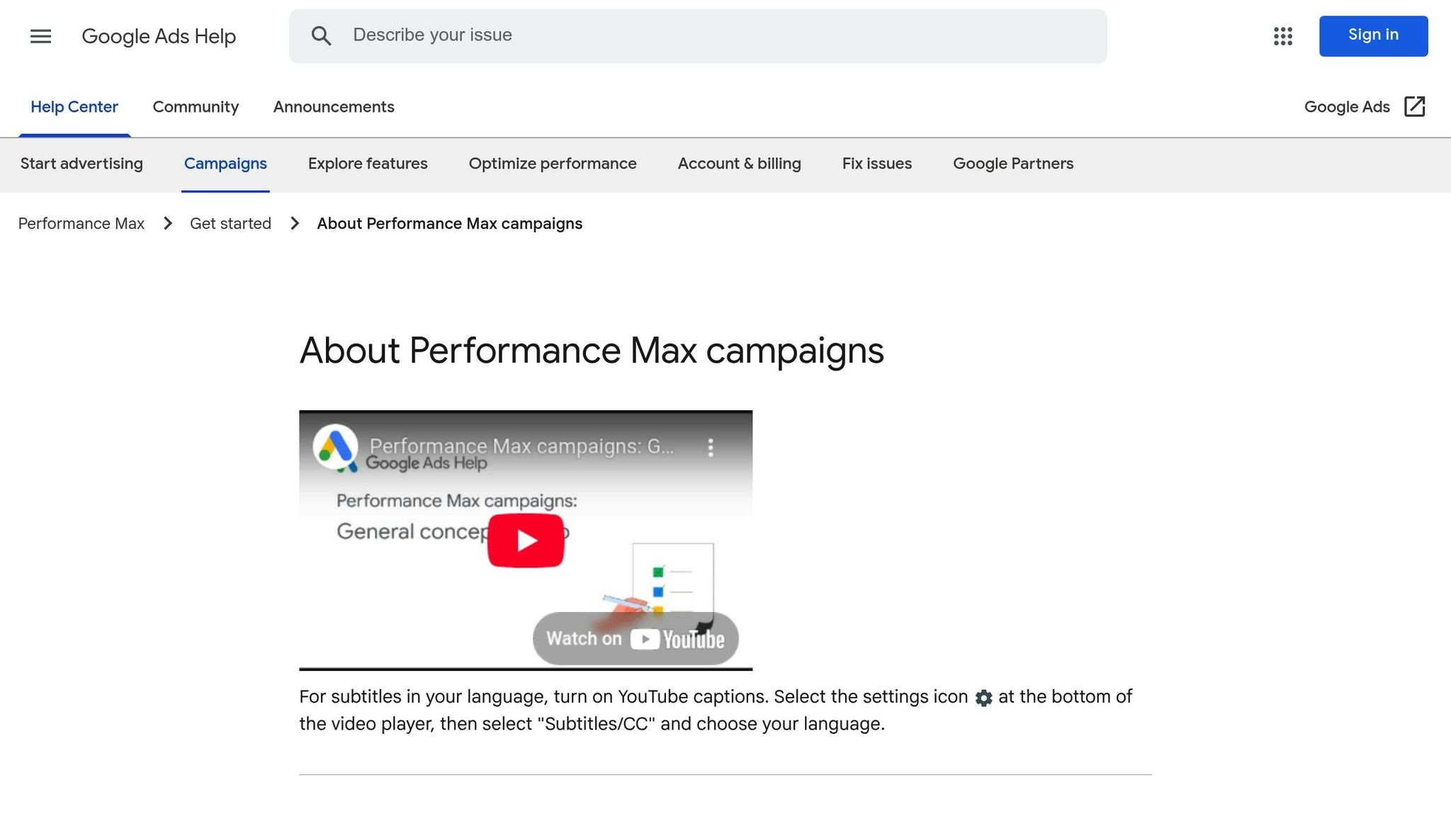 Performance Max