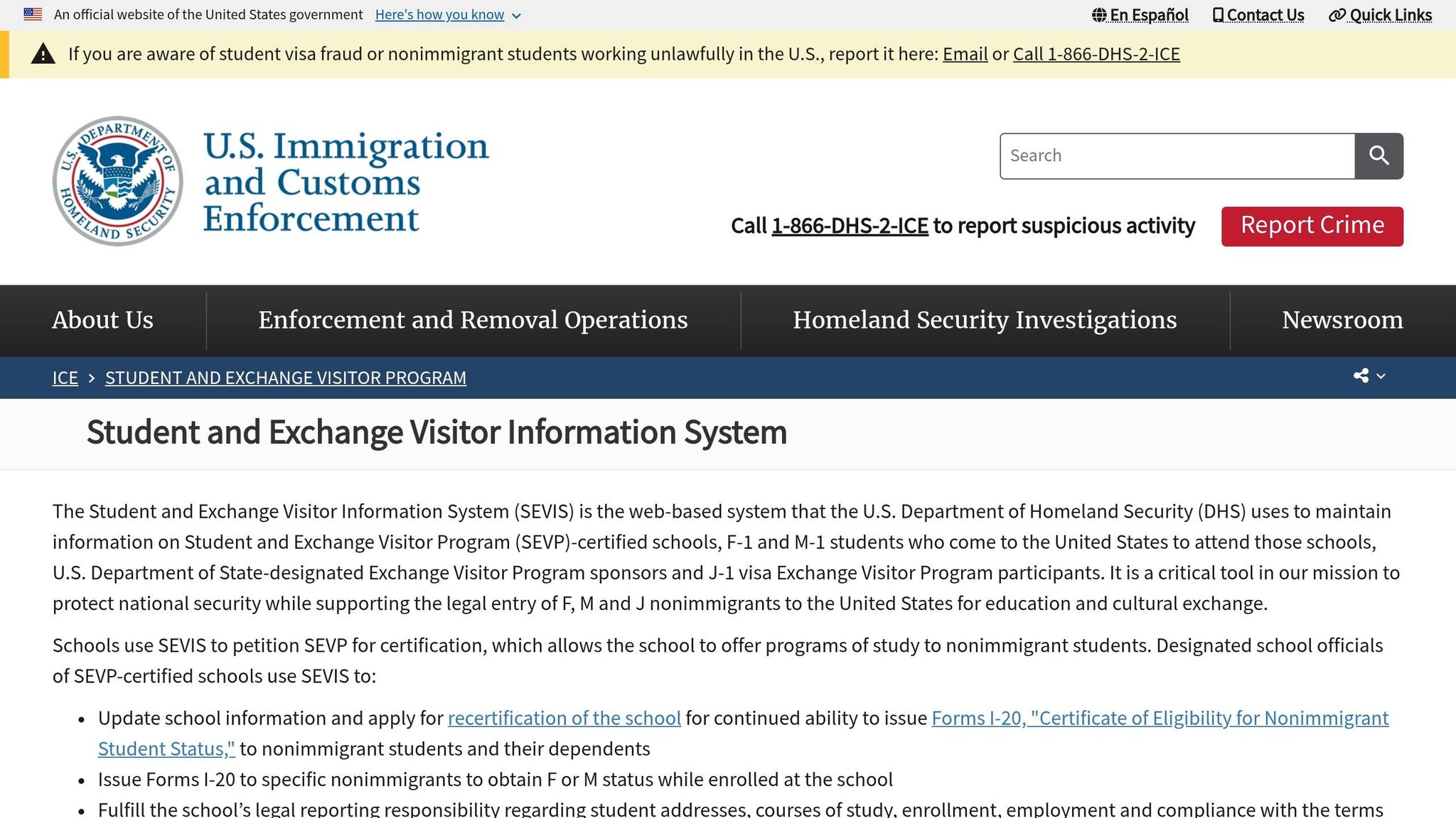 SEVIS