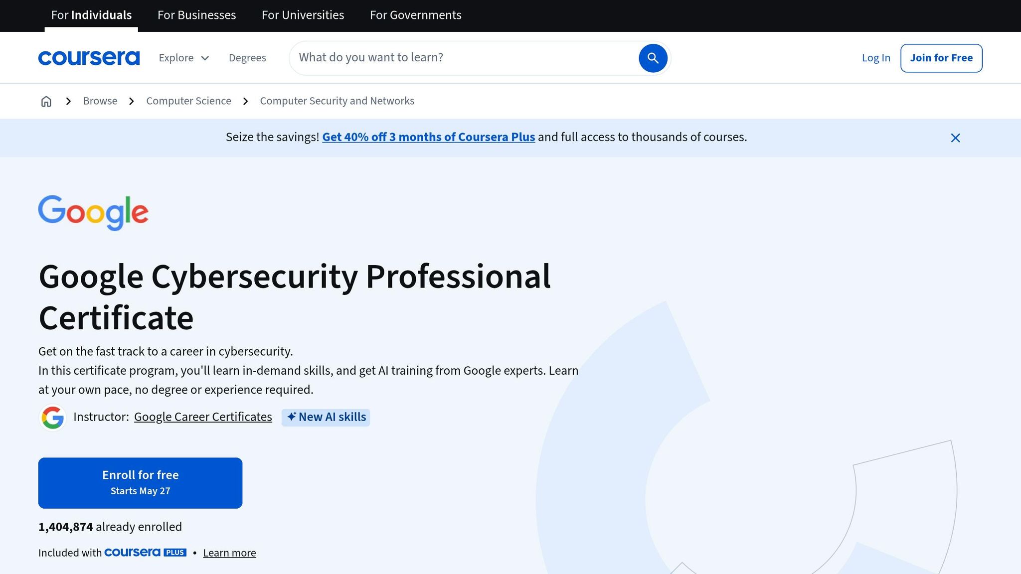 Google Cybersecurity Professional Certificate