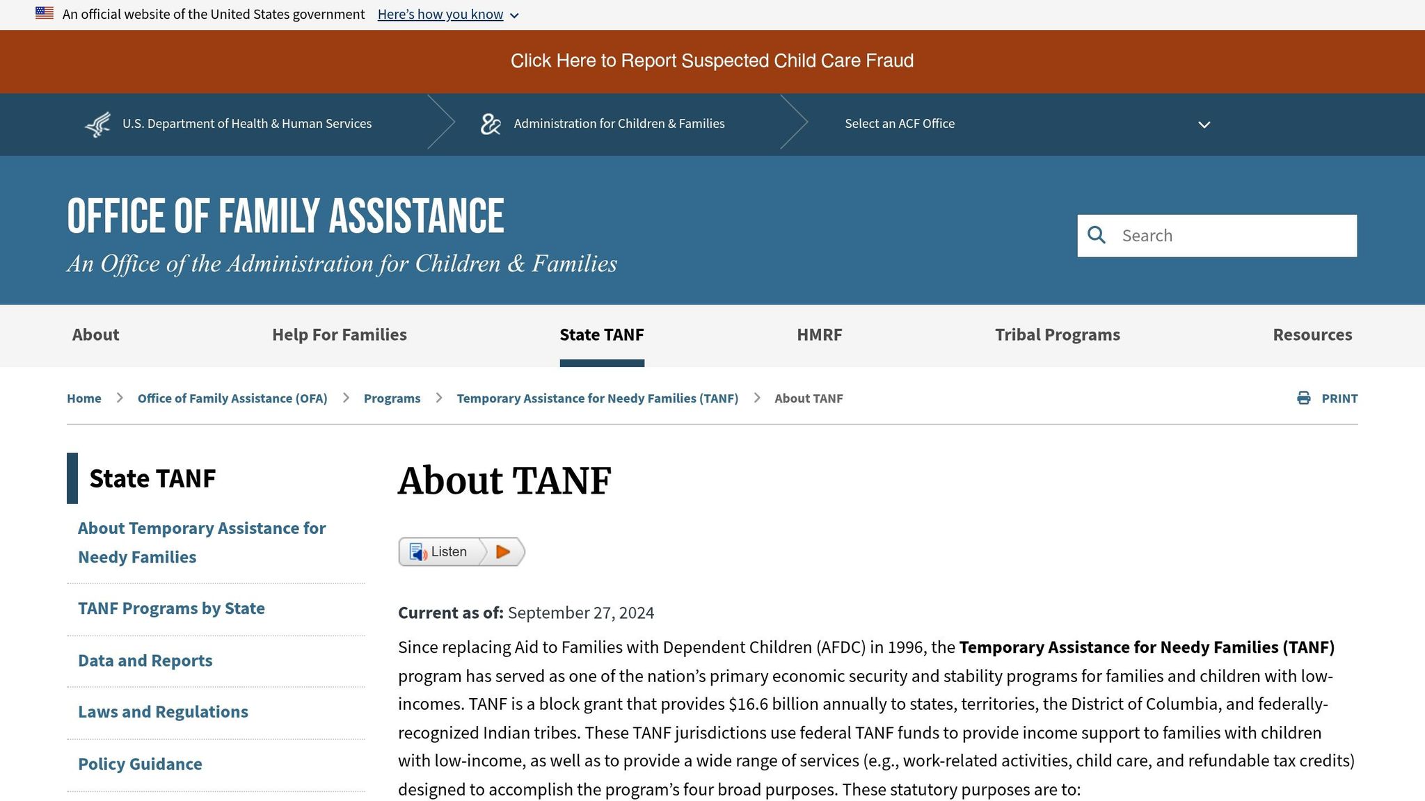 TANF