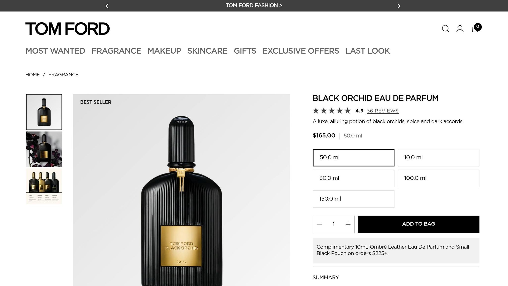 Black Orchid Parfum