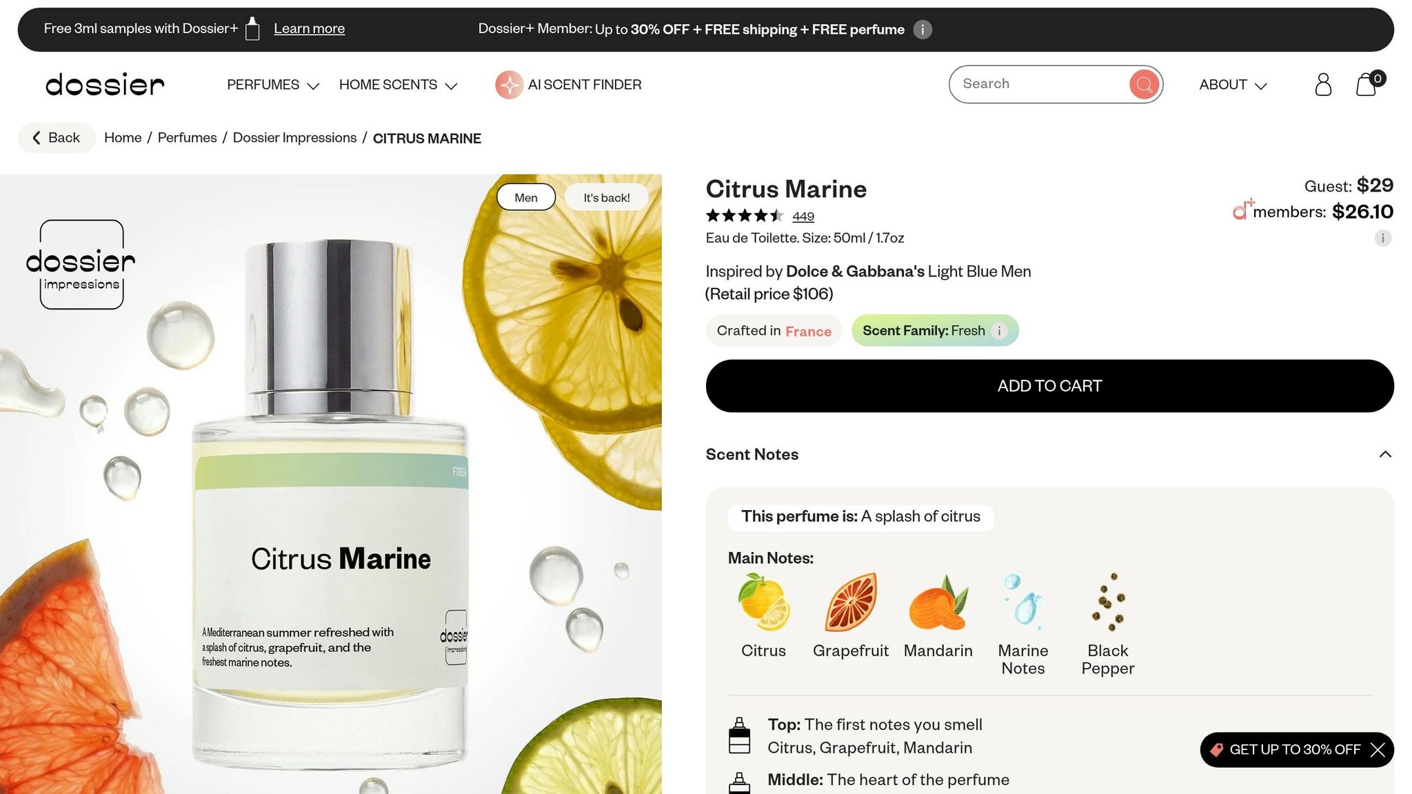 Dossier Citrus Marine