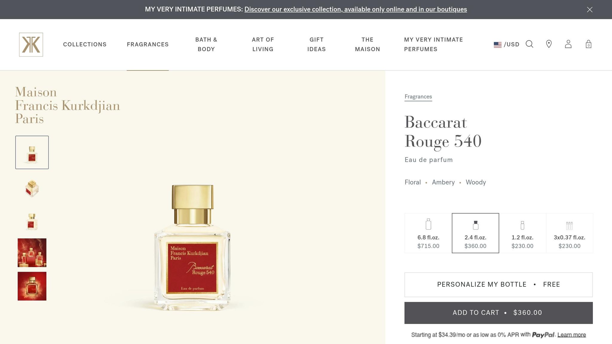 Baccarat Rouge 540