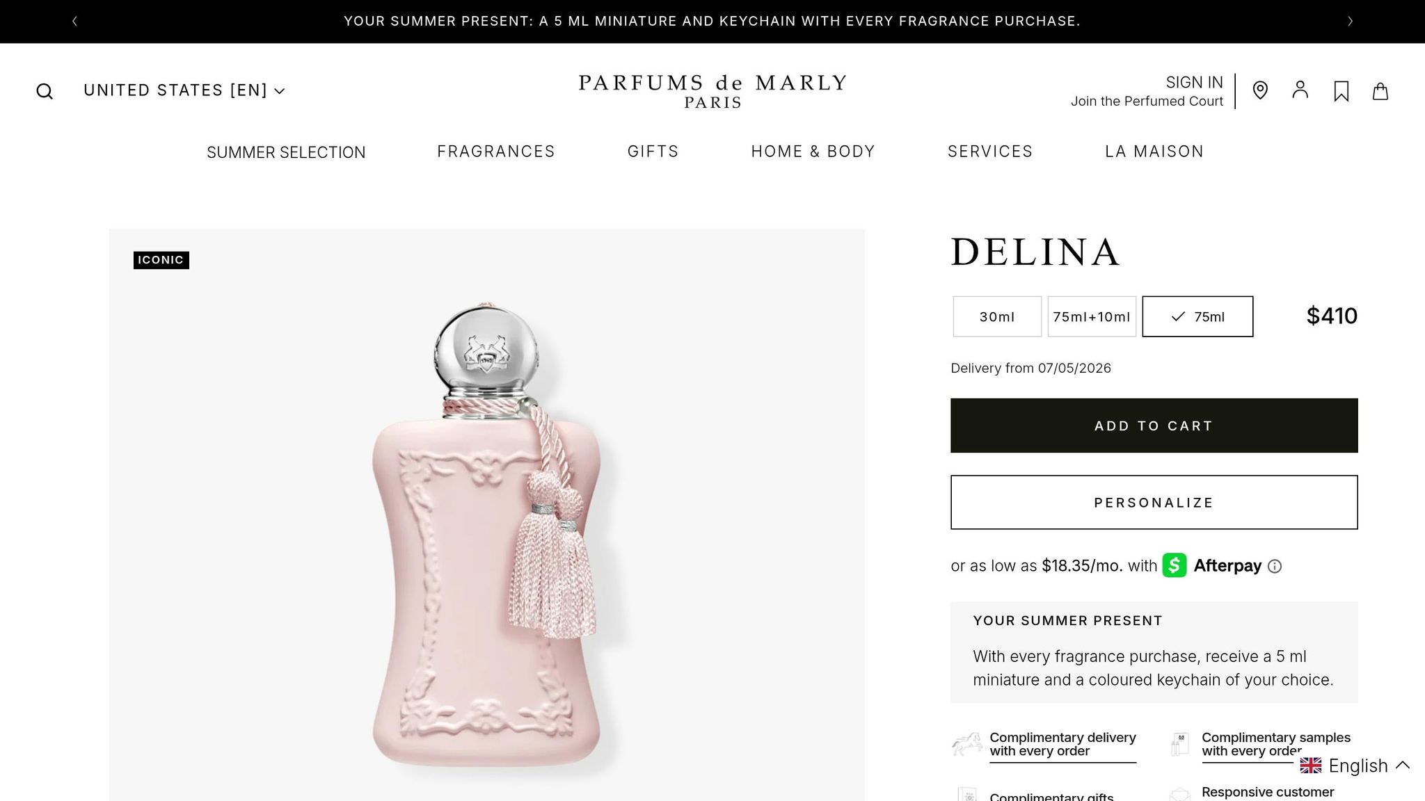 Parfums de Marly Delina