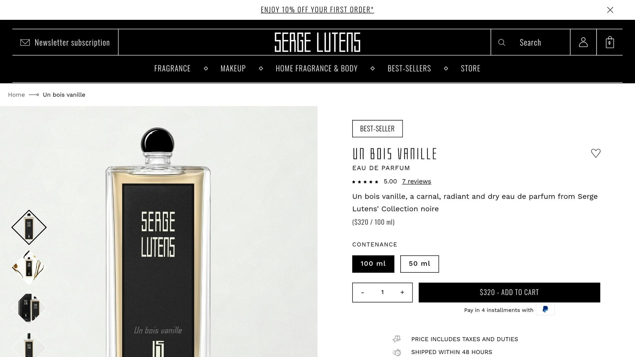 Serge Lutens Un Bois Vanille