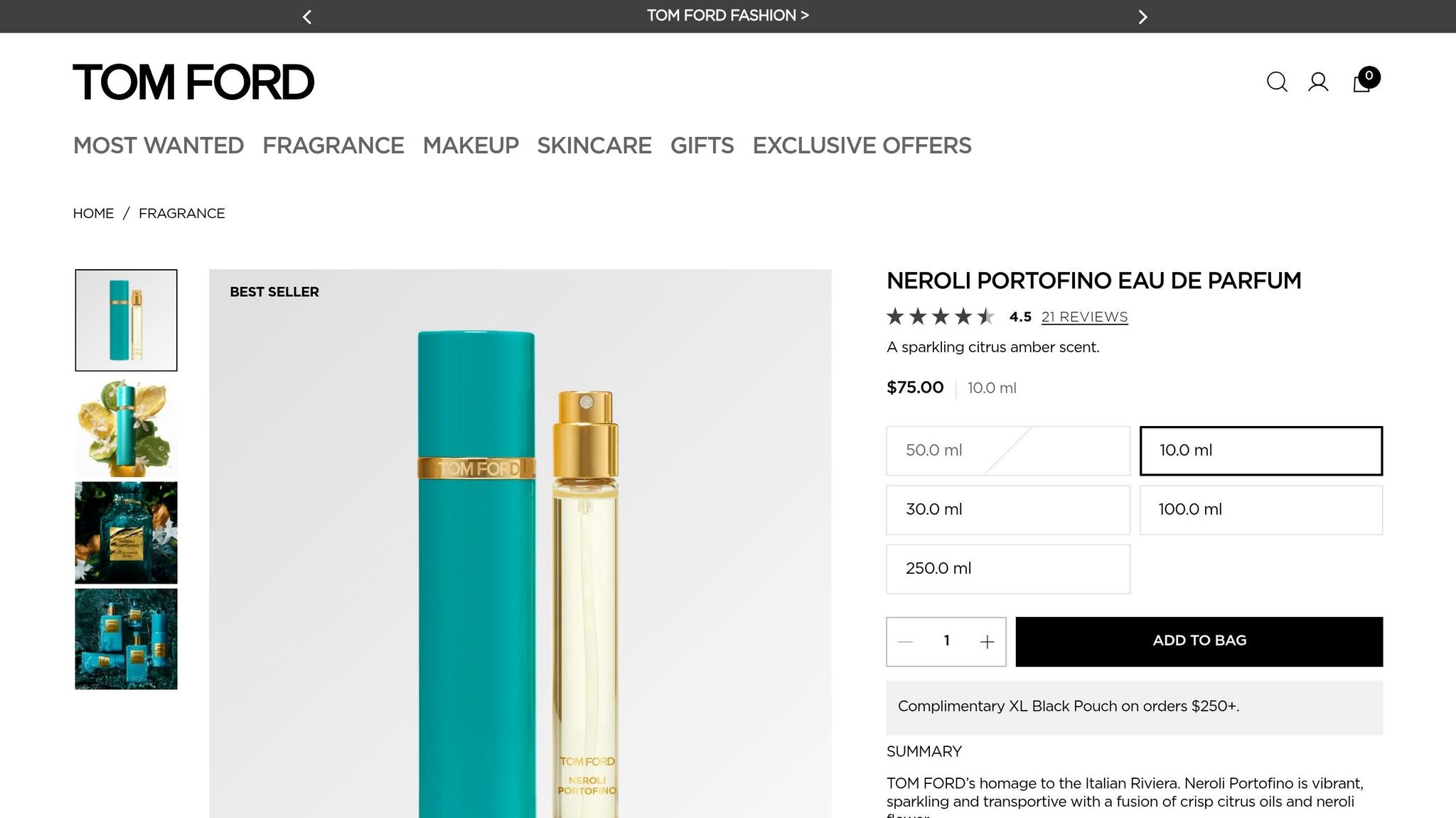Tom Ford Neroli Portofino