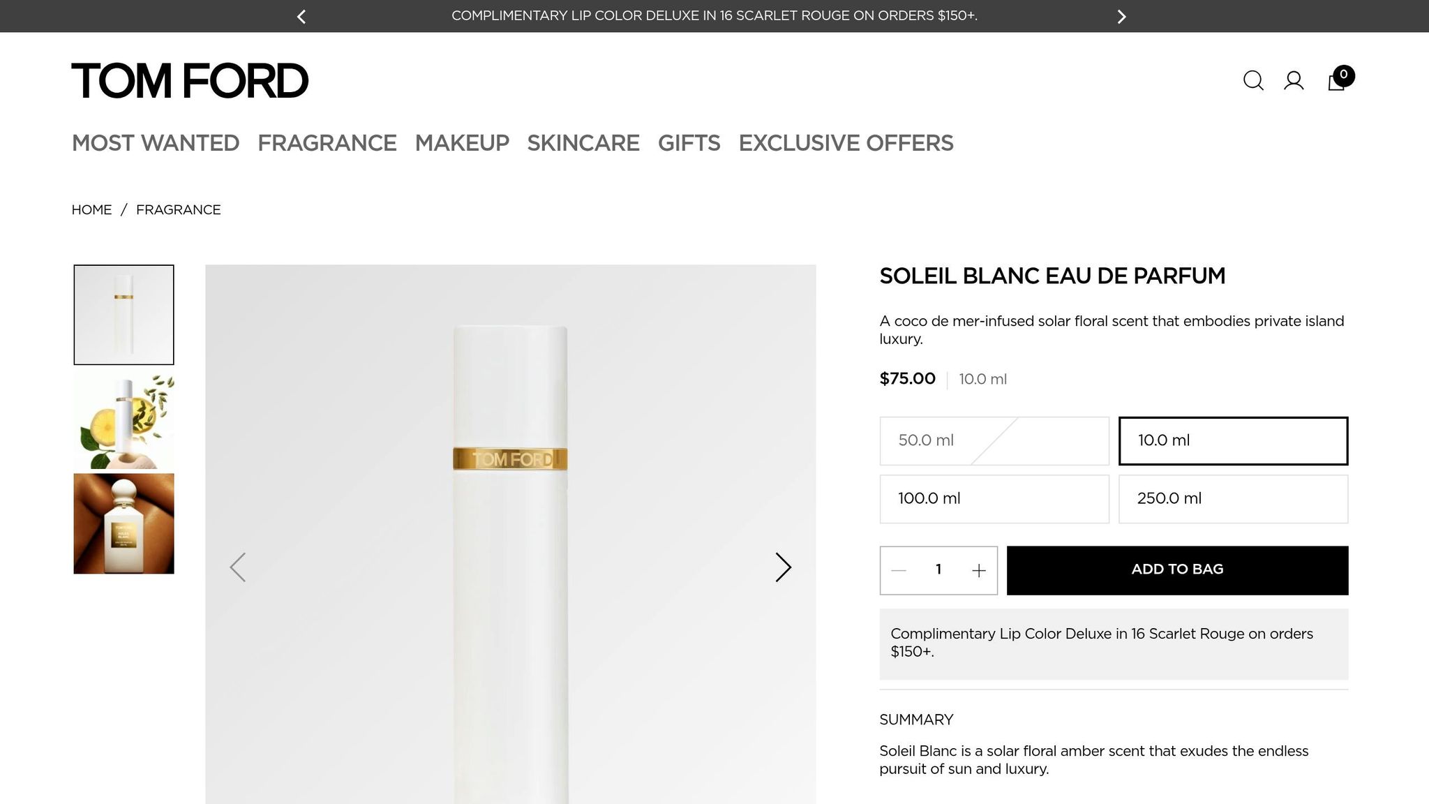 Tom Ford Soleil Blanc