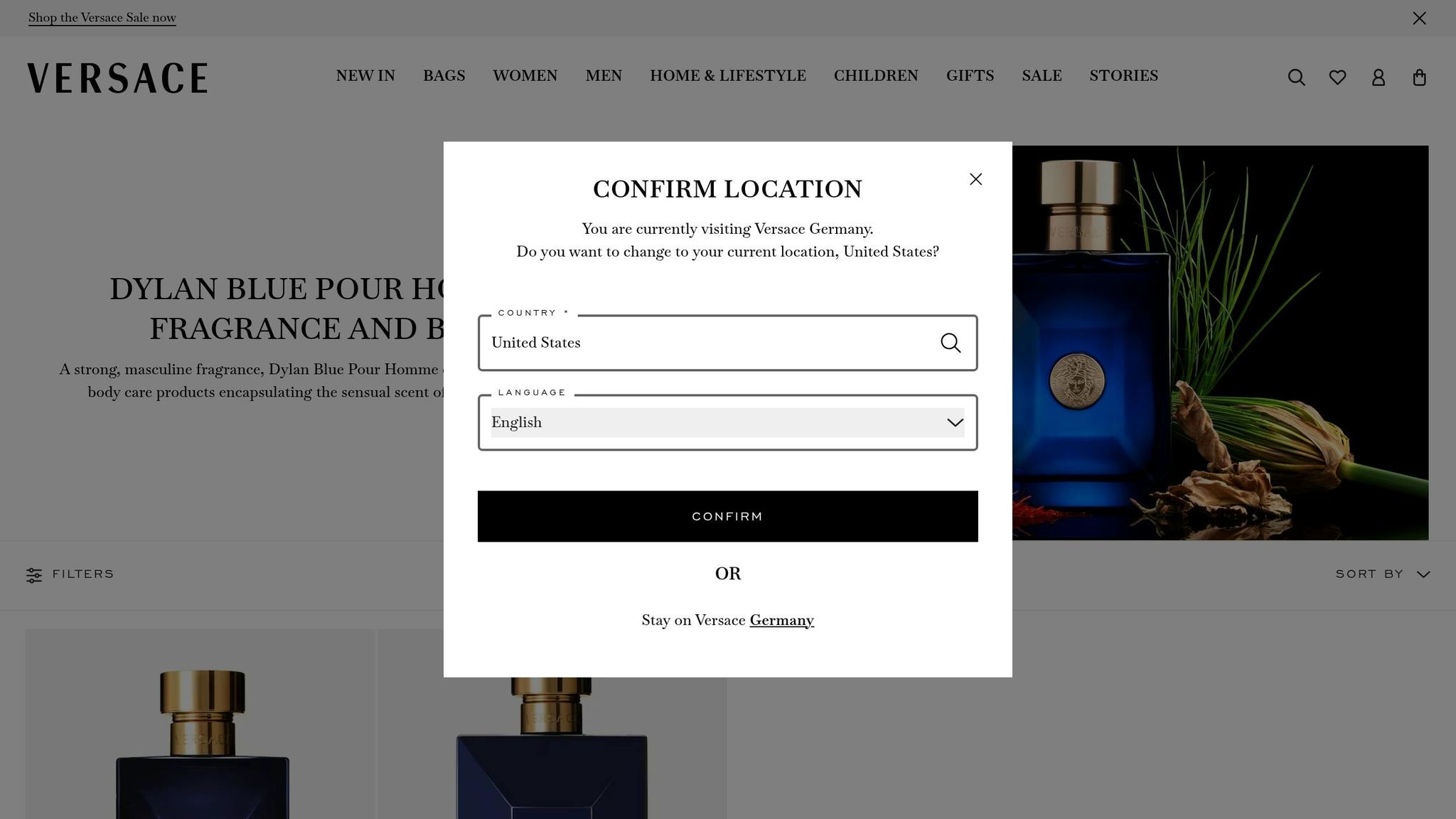 Versace Dylan Blue