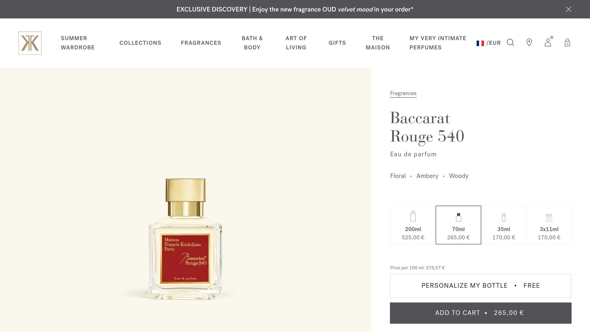 Baccarat Rouge 540
