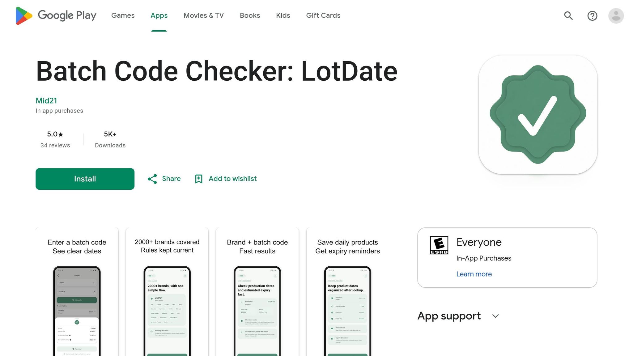 LotDate Batch Code Checker