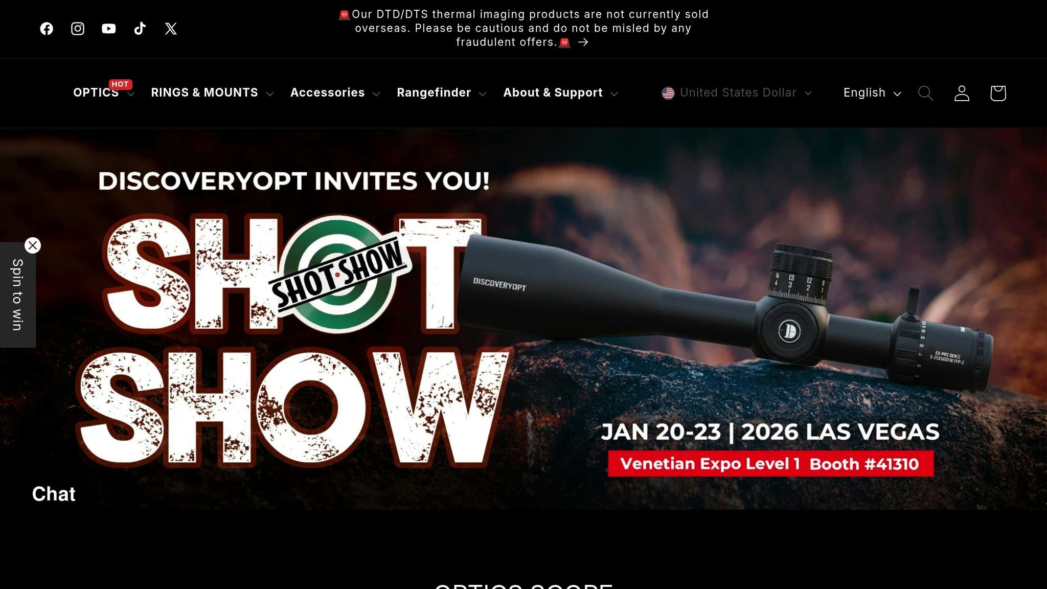 DISCOVERYOPT MS 3-9X40 Rifle Scope