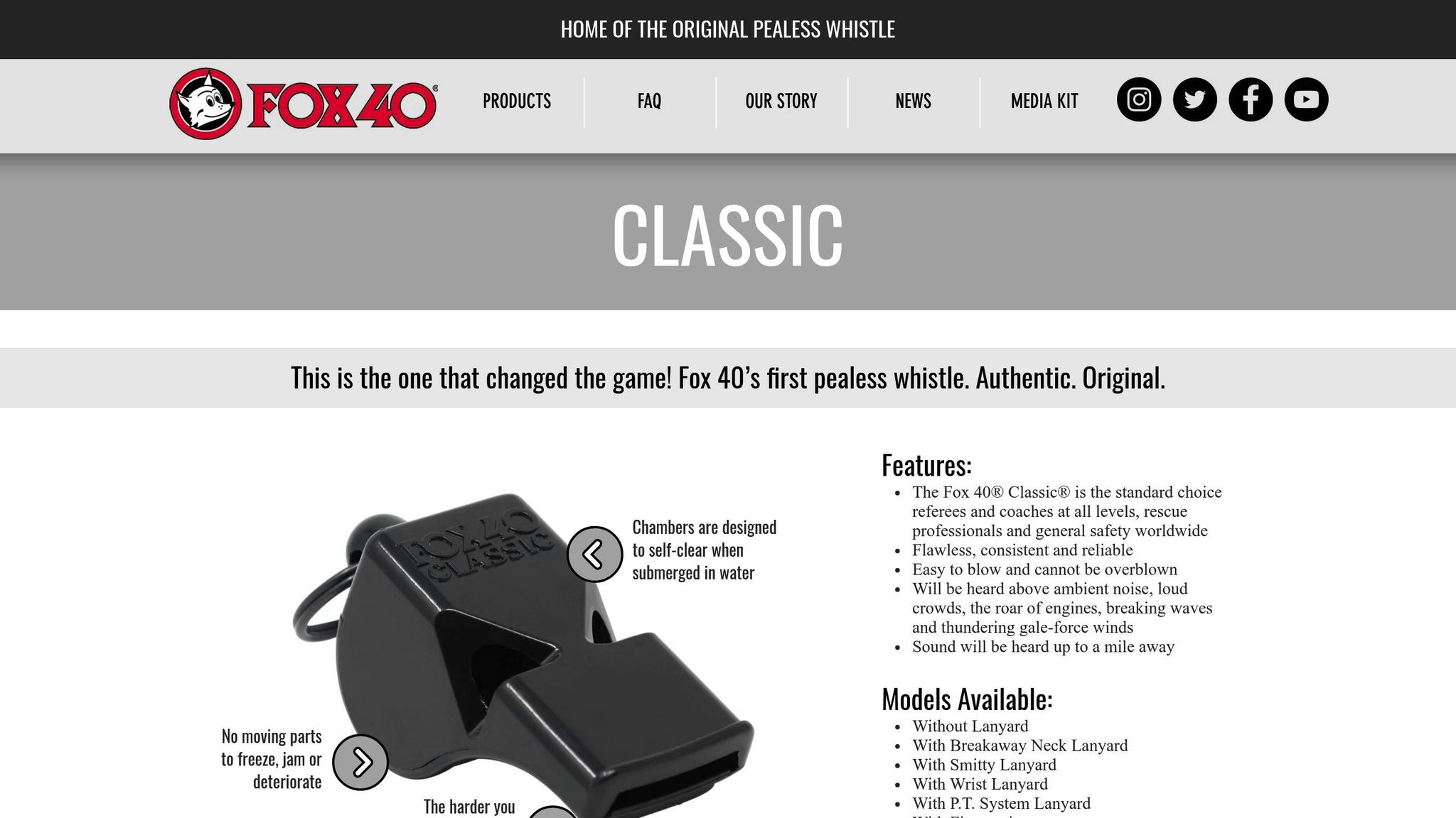Fox 40 Classic Whistle